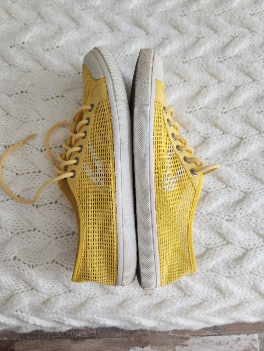 Tretorn yellow sneakers